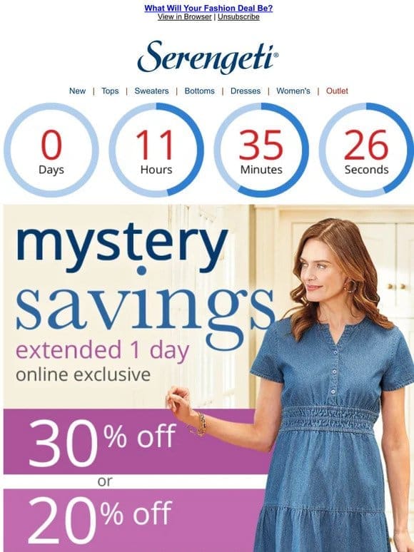 Don’t Miss It ~ SAVE up to 30% ~ The Mystery is Gone at Midnight!