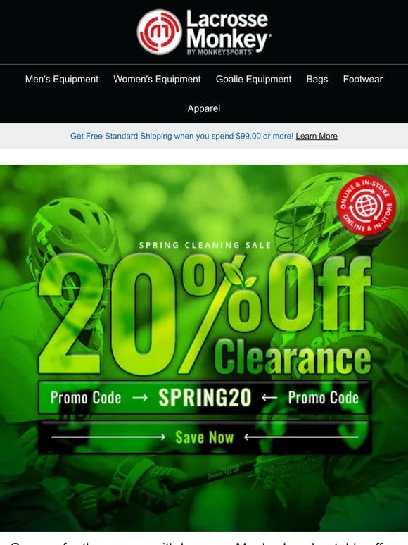 Don’t Miss Out: 20% Off Clearance Continues!