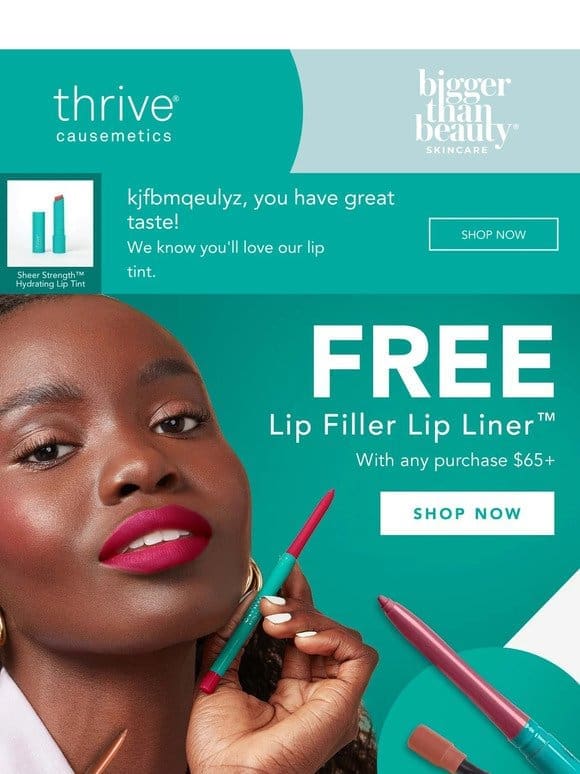 Don’t Miss Out On A Free Lip Liner!