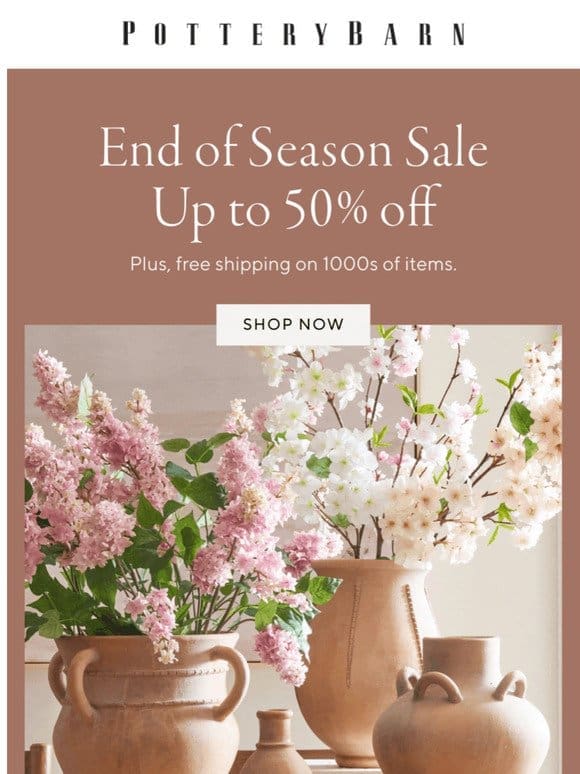 Don’t forget to shop the End Of Season Sale