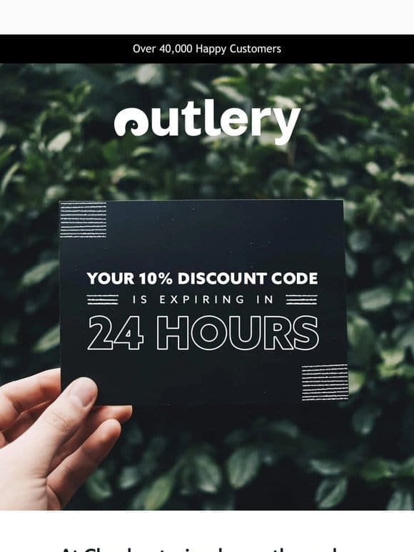 Don’t fork this up， your 10% discount is expiring ⏰