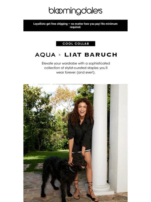 Dress like a celeb in AQUA x LIAT BARUCH