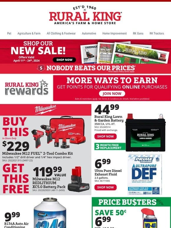 Drive Away w/Deals: Automotive Essentials at the Best Prices + Milwaukee & DeWALT Specials!