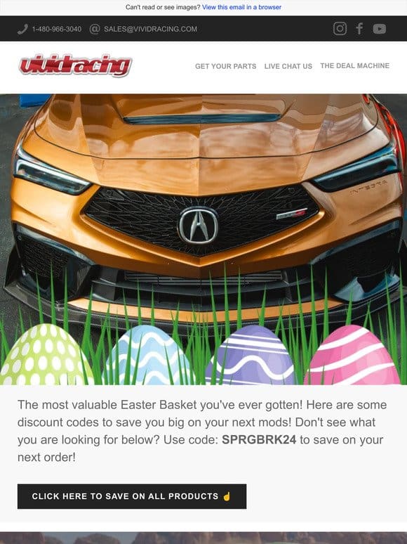 Easter Basket From Vivid Racing!