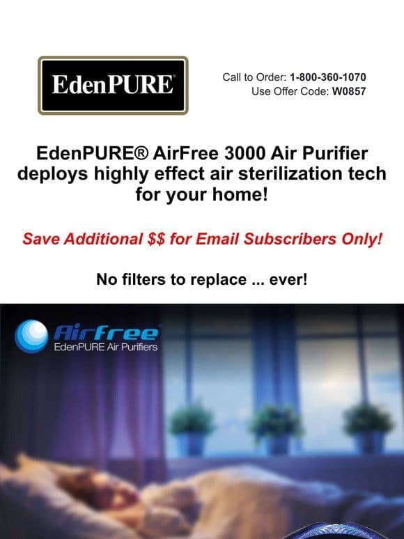 EdenPURE Exclusive Sale – ON NOW!