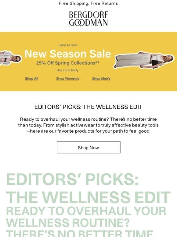 Editors’ Picks: The Wellness Edit