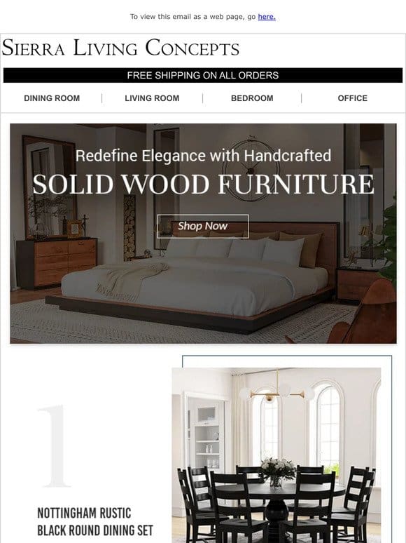 Elevate Your Space: Discover Handcrafted Solid Wood Furniture