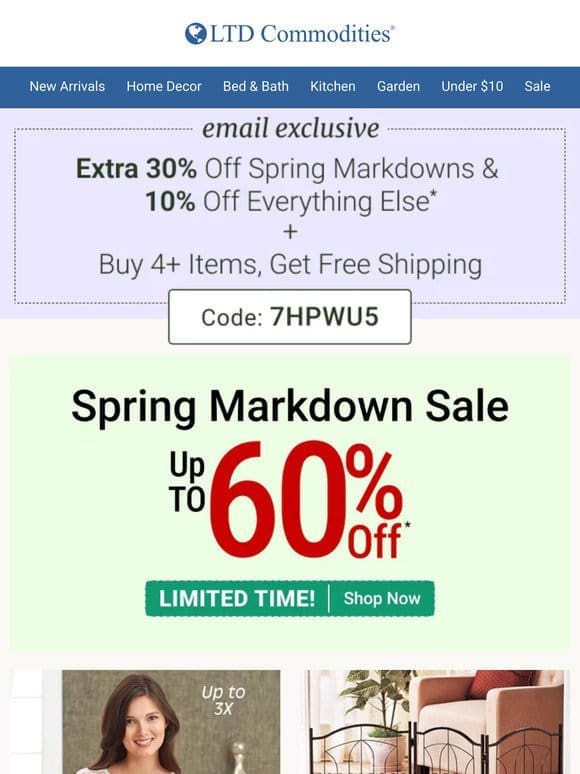 Exclusive: Extra 30% Off Sale + 10% Off Sitewide!