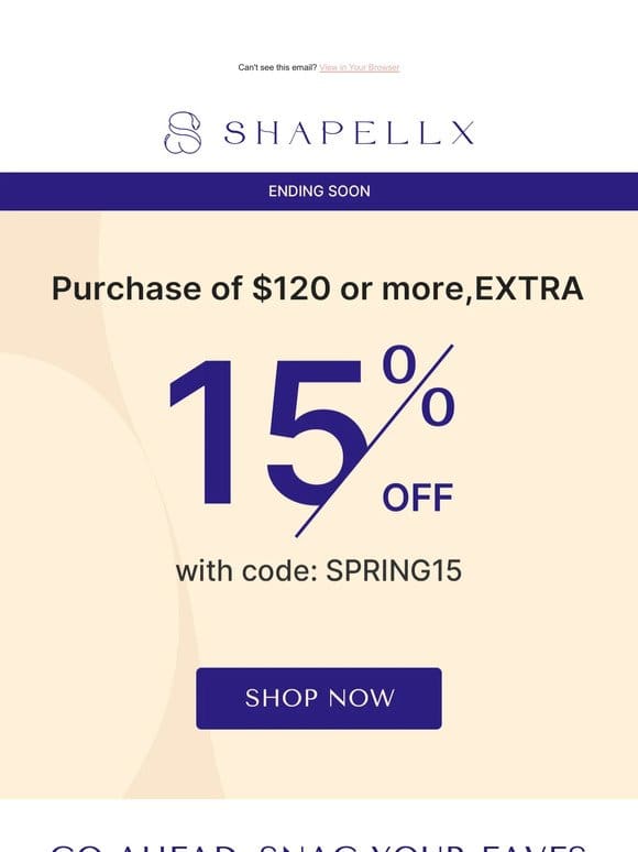 Exclusive Offer: Enjoy a 15% Discount – Shop Now!