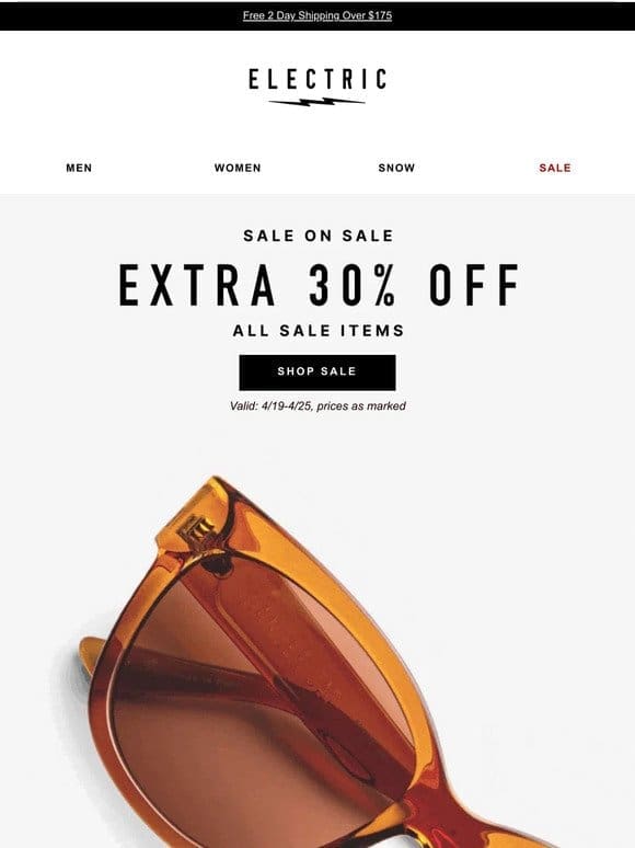 Extra 30% Off All Sale Items!