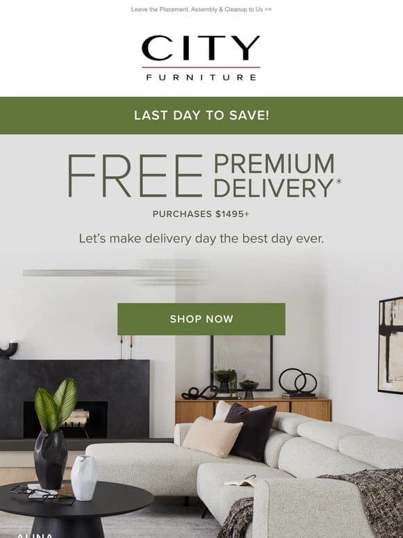 FINAL DAY: Upgrade Your Delivery For FREE