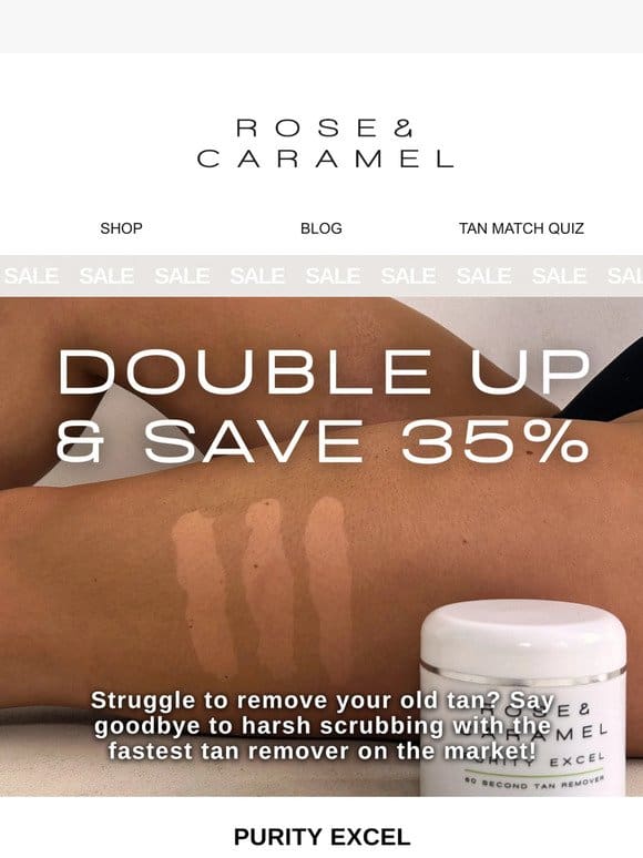 FLASH OFFER: 35% OFF 60 Second Tan Remover Duo