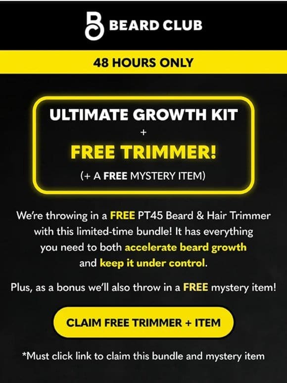 FREE trimmer + mystery gift!