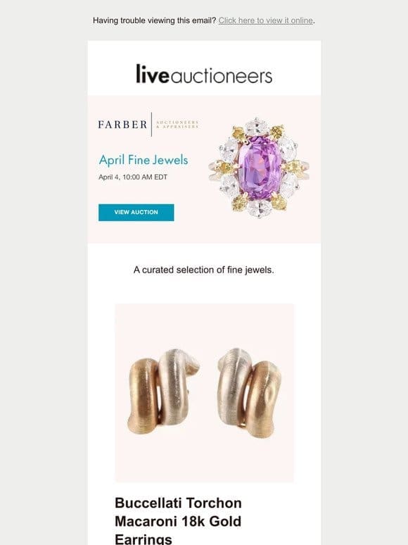 Farber Auctioneers | April Fine Jewels