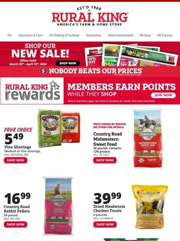 Farm Favorites: Unbeatable Deals on Livestock Essentials!