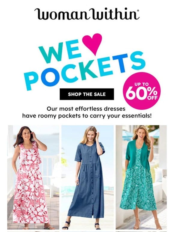 Fashion Meets Function: Dresses with Pockets up to 60% Off!