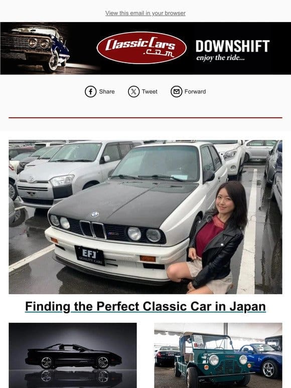 Finding the Perfect Classic Car in Japan