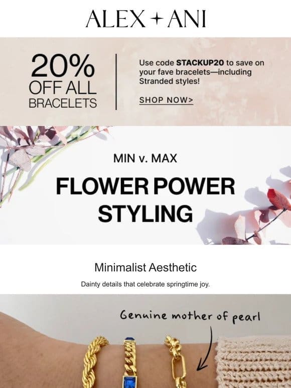 Flower Power   Min v. Max (+ 20% OFF!)