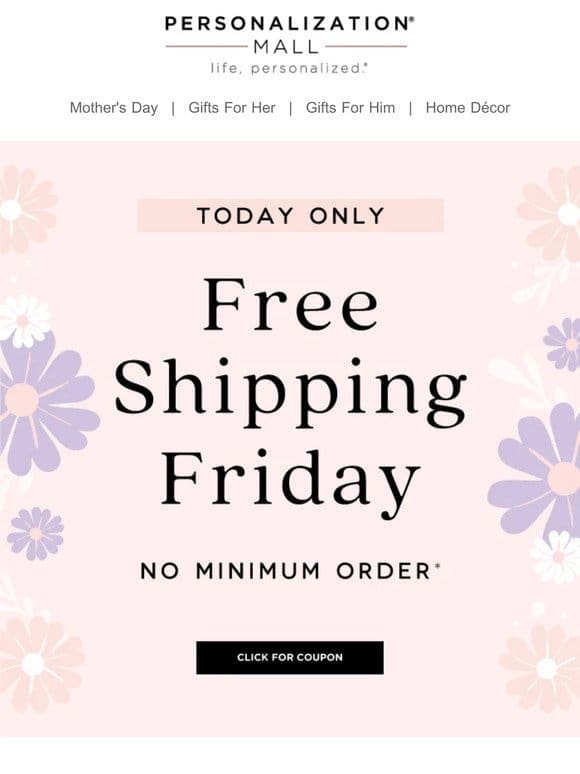 Free Shipping Friday!