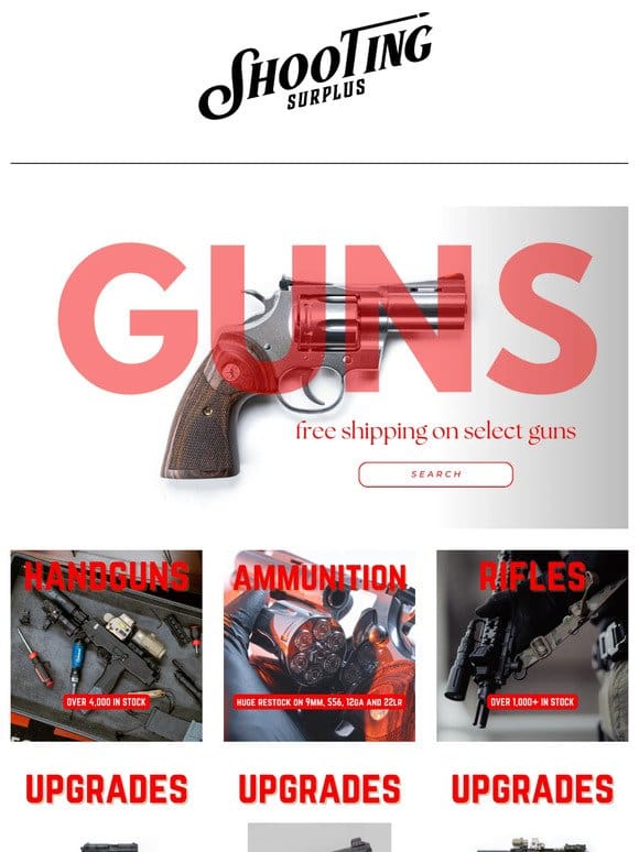 Free Shipping on Select Firearms – Limited Time Only!