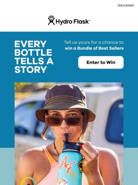 GIVEAWAY: tell us your story for a chance to win Hydro Flask gear