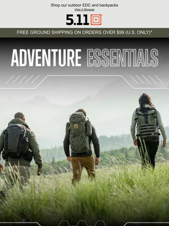 Gear Up For Adventure With These 5.11 Essentials