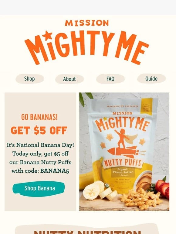 Get $5 off for National Banana Day!