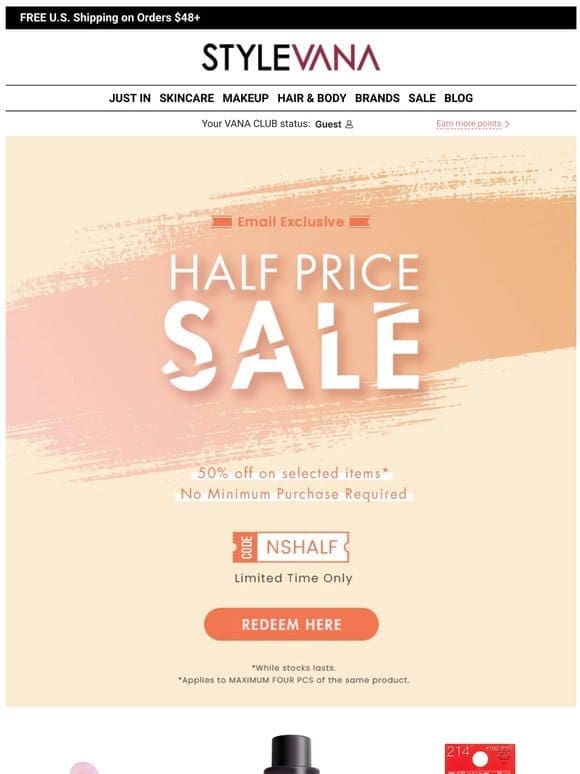 Get Ready to Save: Half-Price Sale Now Live!