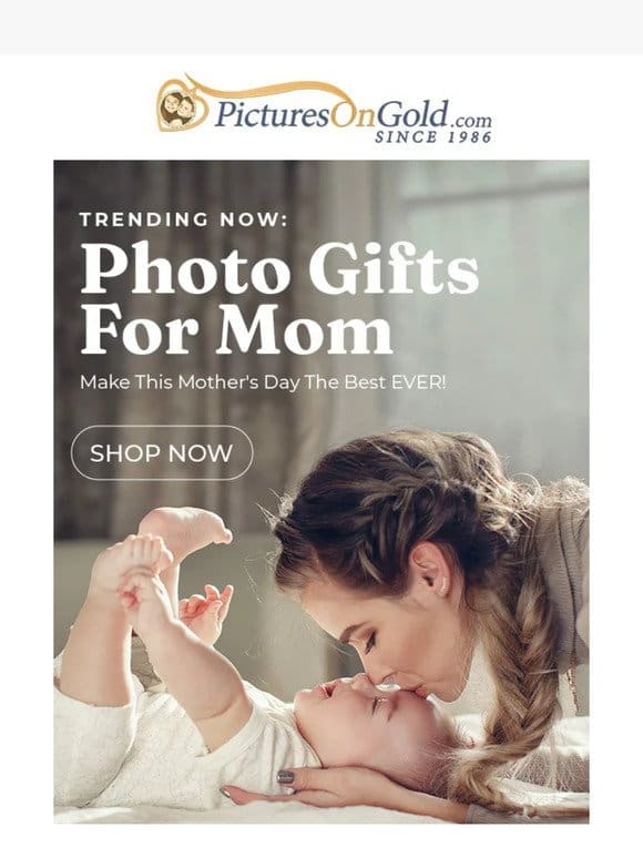 Get Up To 75% Off Mother’s Day Photo Gifts!