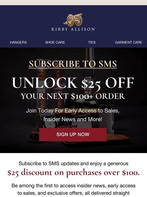 Get VIP access with our SMS subscription