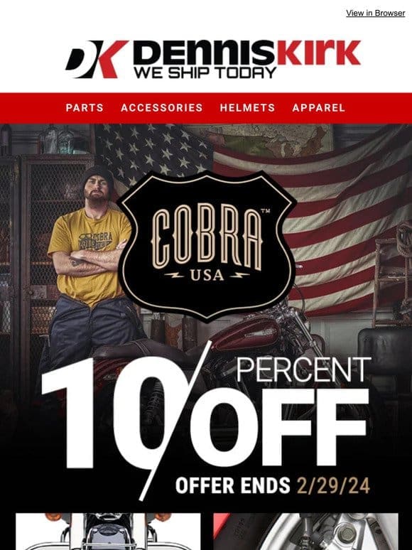 Get an Additonal 10% OFF Cobra!