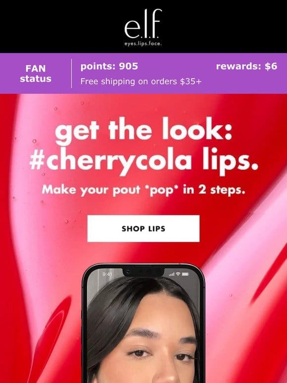 Get the viral #cherrycola lip look