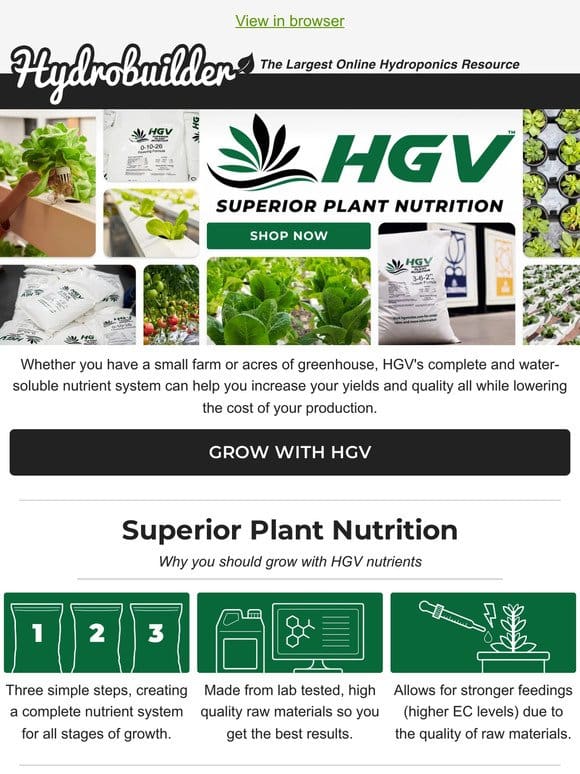 Grow Bigger and Better with HGV