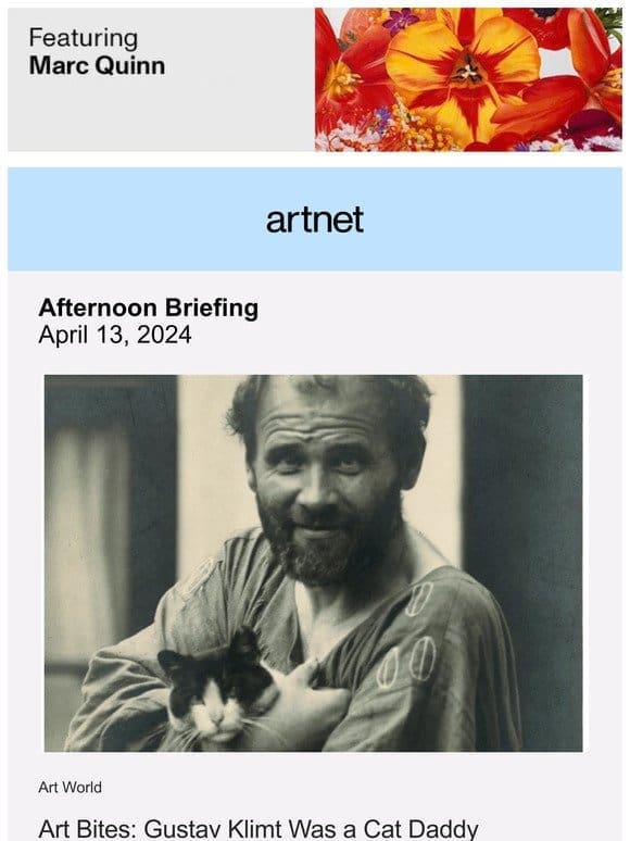 Gustav Klimt Was a Cat Daddy