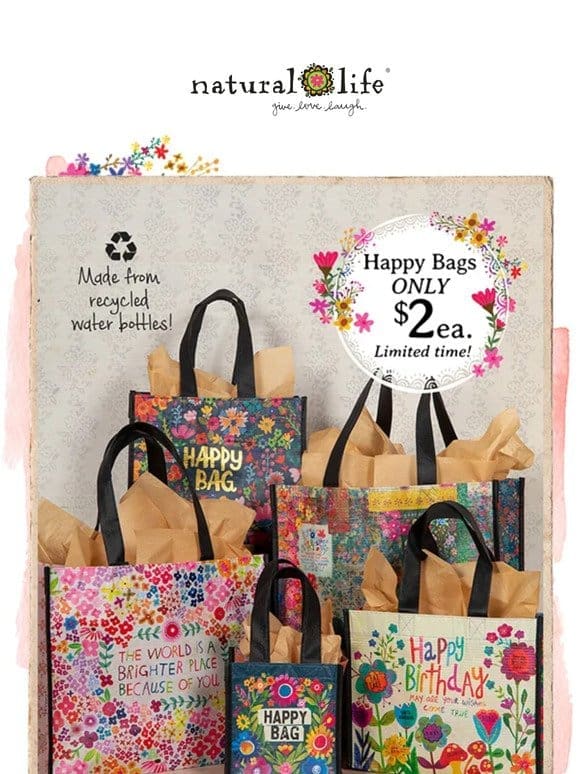 ? Happy Bags are $2 each! ?