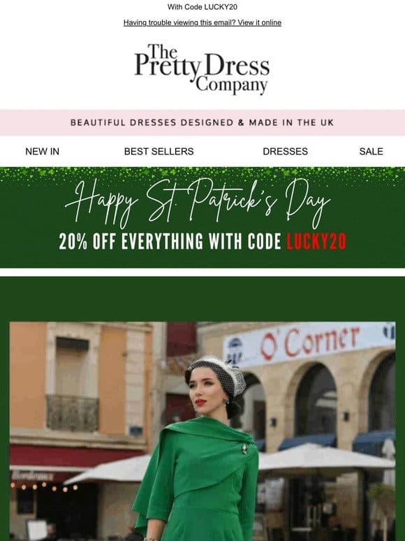 Happy St Patricks Day， 20% Off