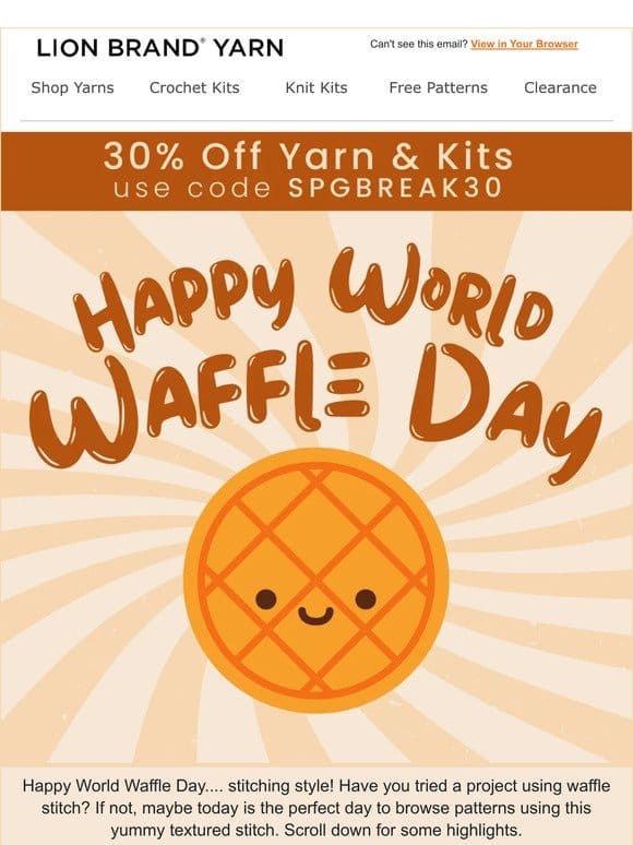 Happy World Waffle Day!