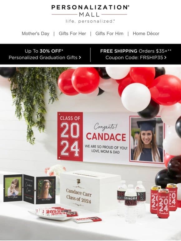 Hats Off To Your Grad | 30% Off Custom Graduation Gifts
