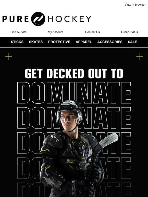 Hey， Get Decked Out To Dominate Spring Hockey With Top Gear From Bauer， TRUE， CCM & Warrior!