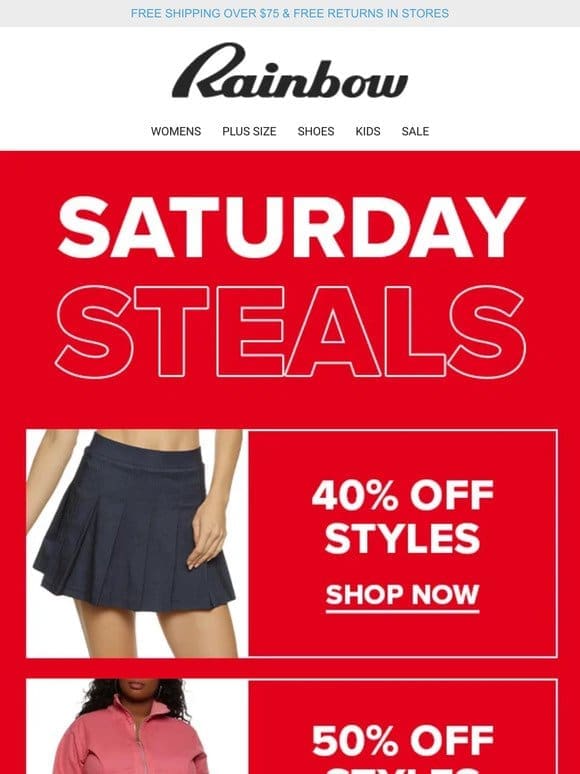 Hot STEALS To Shop Now!   UP TO 50% OFF