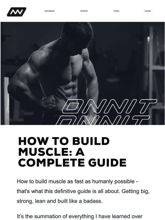 How to Build Muscle: A Complete Guide