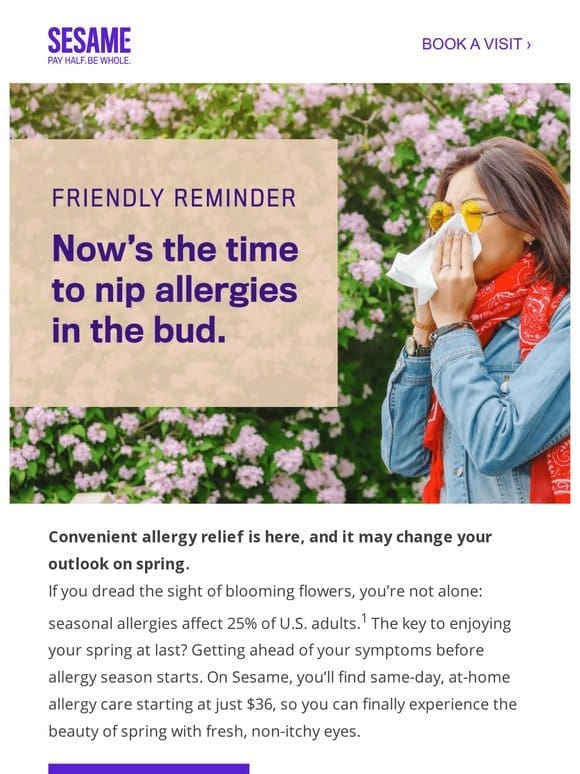 How to get ahead of seasonal allergies now