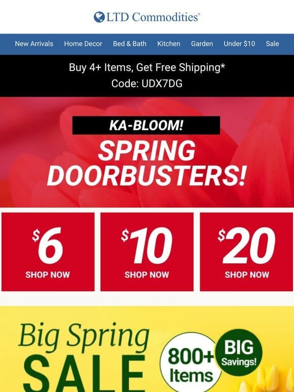 Hurry! Flash Sale Doorbusters Gone Soon!