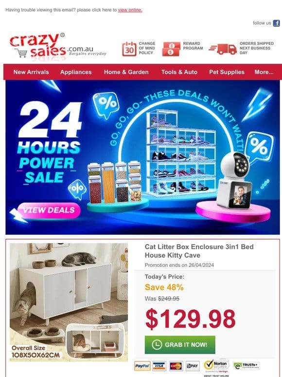 Hurry， Save Big! 48% Discount on the Innovative 3in1 Cat Litter Box Enclosure!