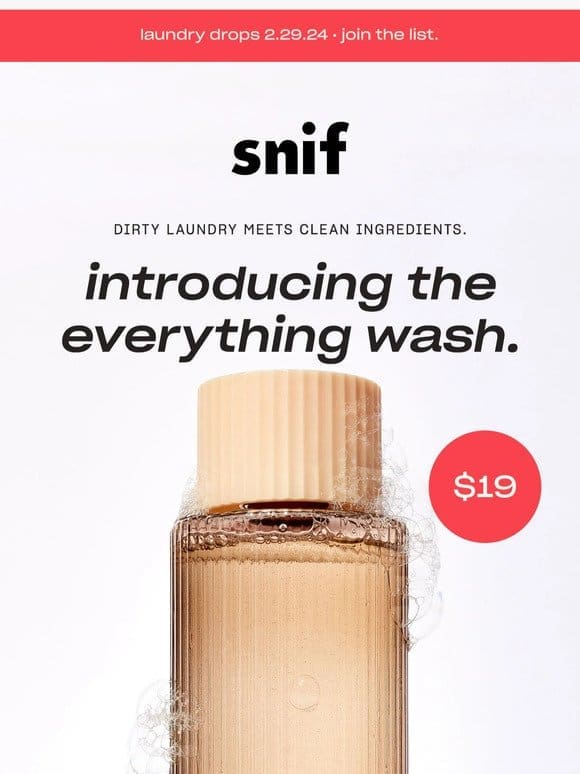 INTRODUCING SNIF DETERGENT.