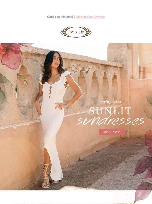 Introducing NEW Sunlit Sundresses Collection