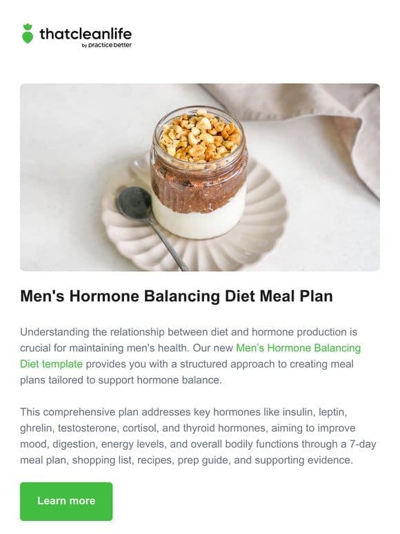Introducing our Men’s Hormone Balancing Diet