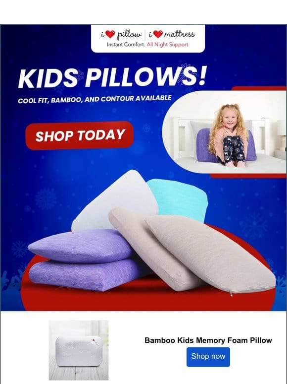 Is it time to upgrade your Kids Pillows?