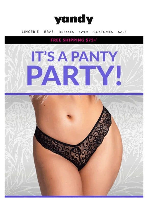 It’s 10 for $35 Panties!