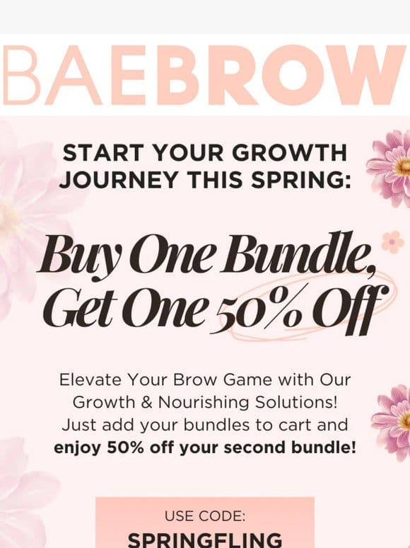 It’s BOGO Time!   Get your 2nd bundle at 50% Off